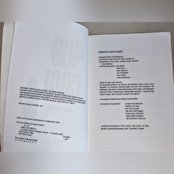 RARE BOOK - Too Cool Paperback – January 1, 1993 by Gene Sculatti (Editor) - Picture 5 of 5